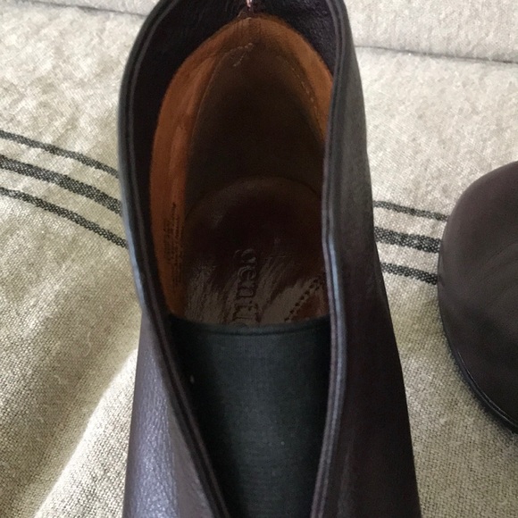 Gentle Souls by Kenneth Cole Eggplant Leather Booties-Comfort Footbed - Picture 6 of 8